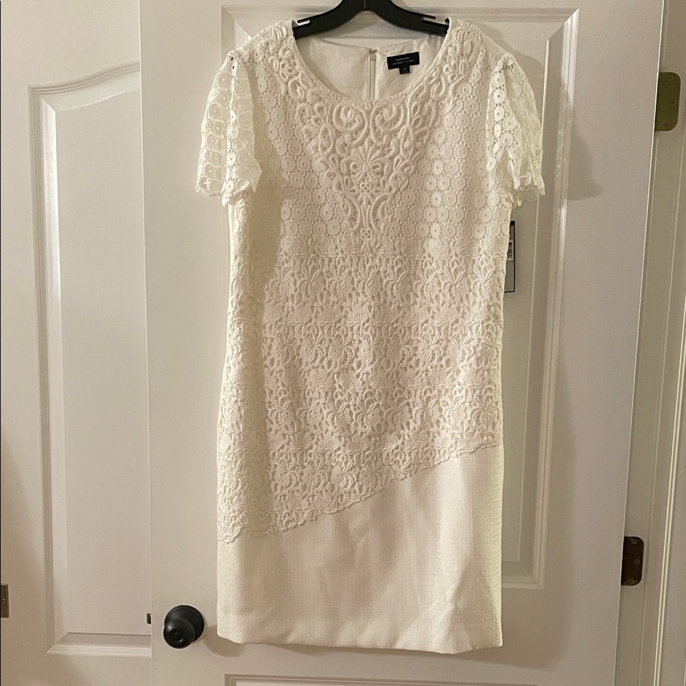 Tahari Ivory Lace  Dress